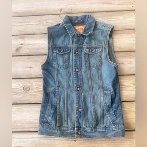 Red Camel Blue Denim Vest